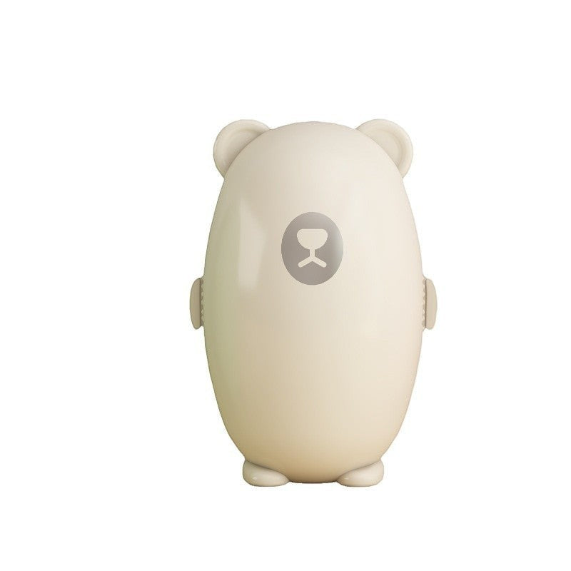 ShopTrendora™ reusable lint roller in a cute bear design, made of washable hot melt adhesive, ideal for pet hair removal.