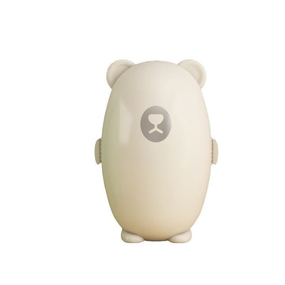 ShopTrendora™ reusable lint roller in a cute bear design, made of washable hot melt adhesive, ideal for pet hair removal.