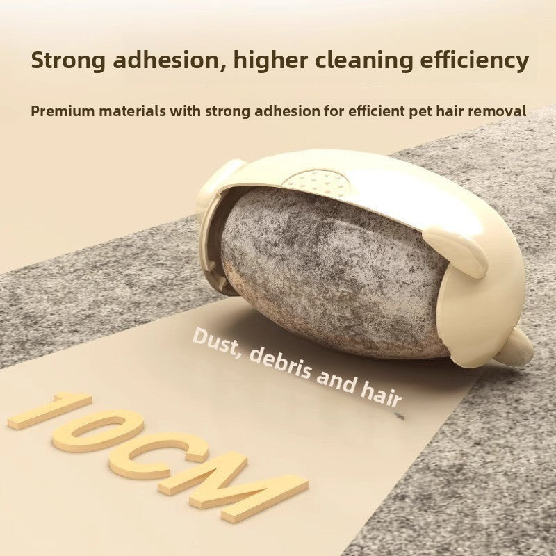 ShopTrendora™ reusable lint roller with washable adhesive for efficient pet hair and dust removal.